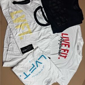 LIVEFIT Graphic Tees - Unisex - NWT - (4) Small
